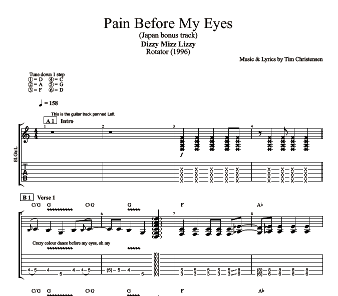 Pain Before My Eyes